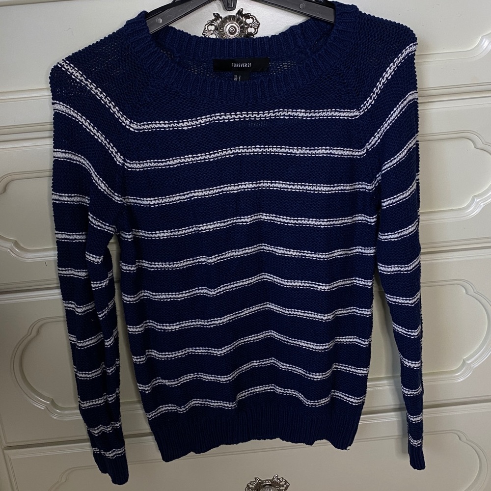 Striped knit sweater